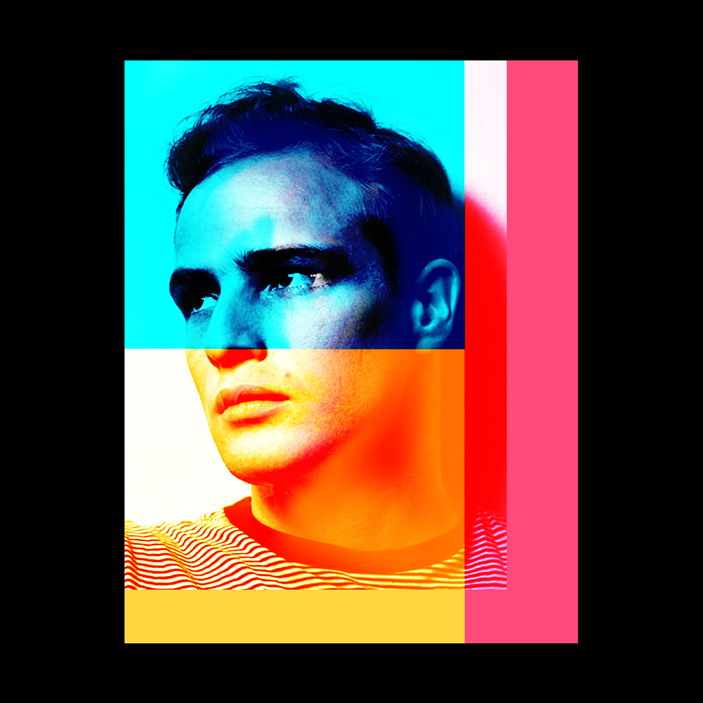 Marlon Brando collage Pop Art Manuel W Stepan