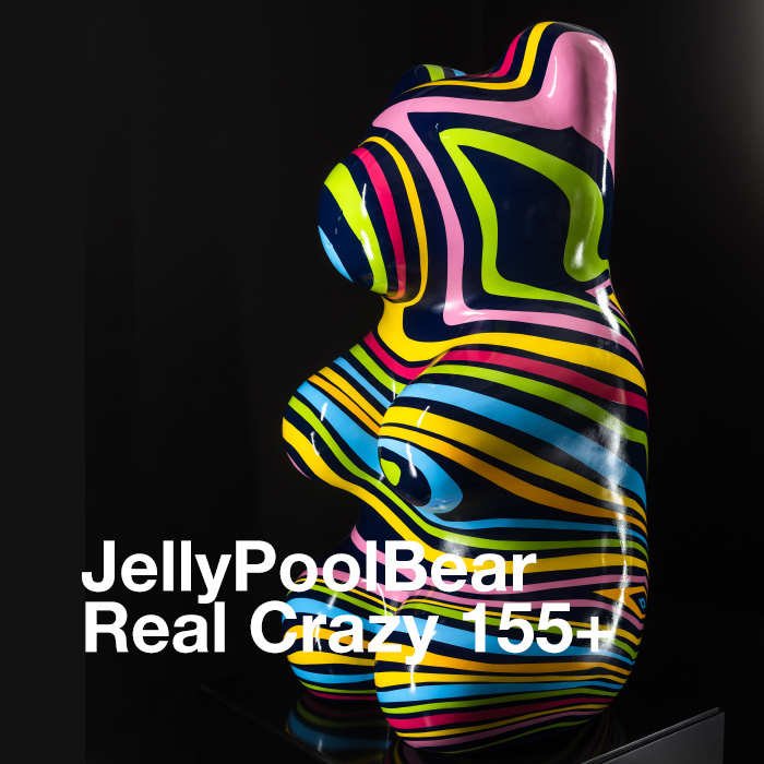bären figur Kunst wien jelly bear jellypoolbear lumi Bär Plastik Kunststoff Bär Figur Manuel Stepan nft wien nft artist